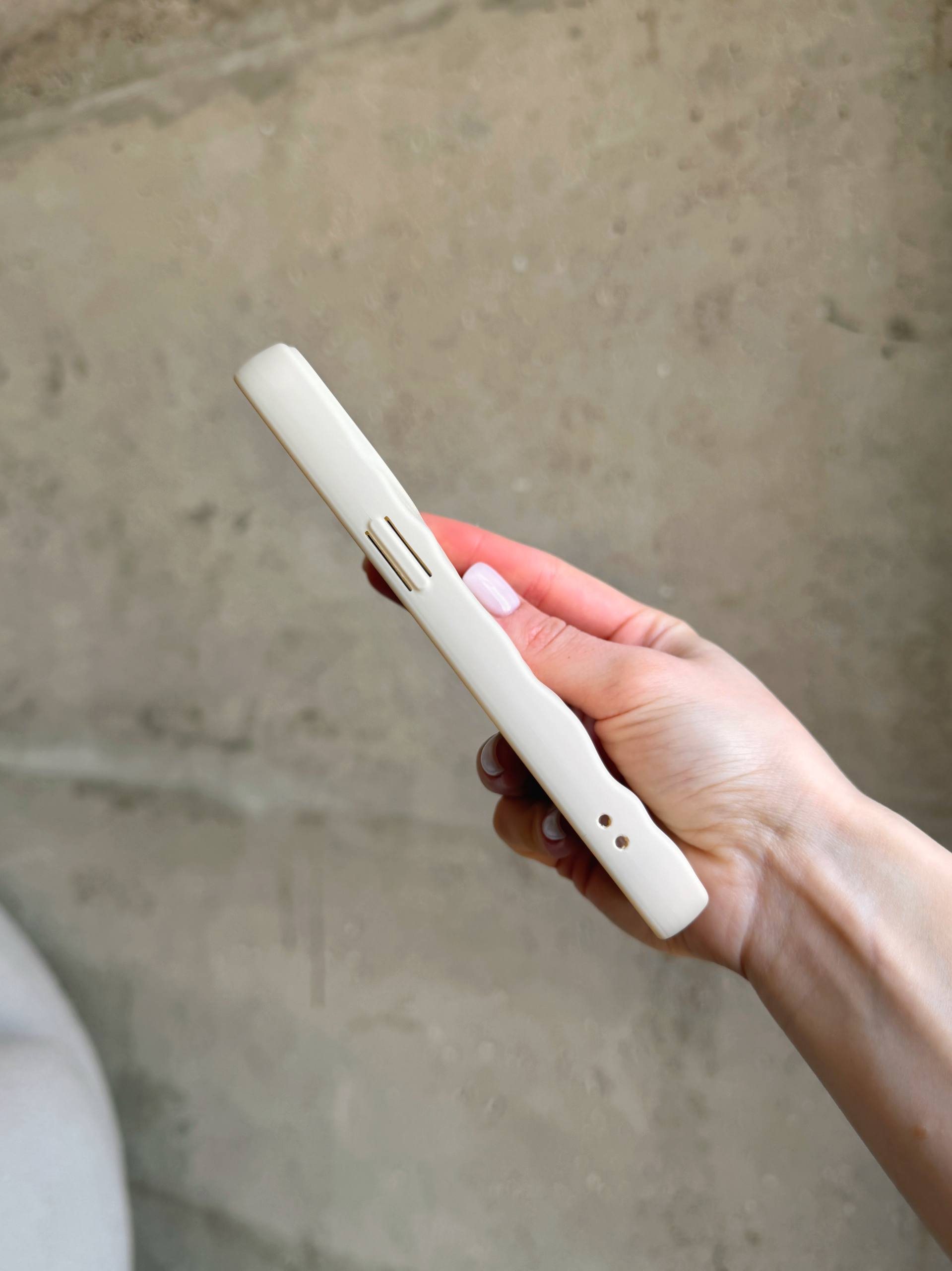 Чохол матовий хвилястий Wave Case на iPhone 12 Pro Max Beige (01)