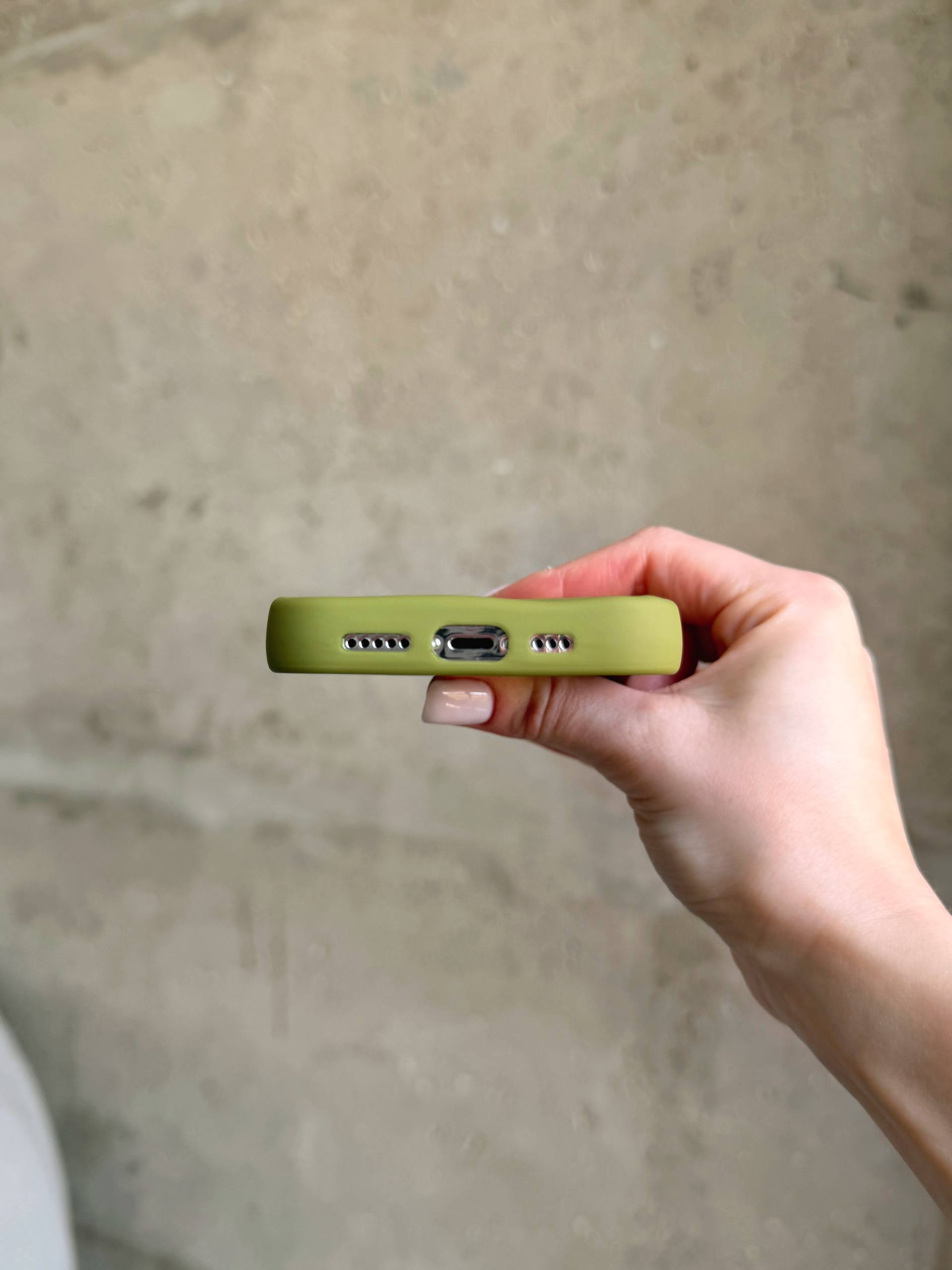 Чехол матовый волнистый Wave Case для iPhone 13 Pro Green (09)