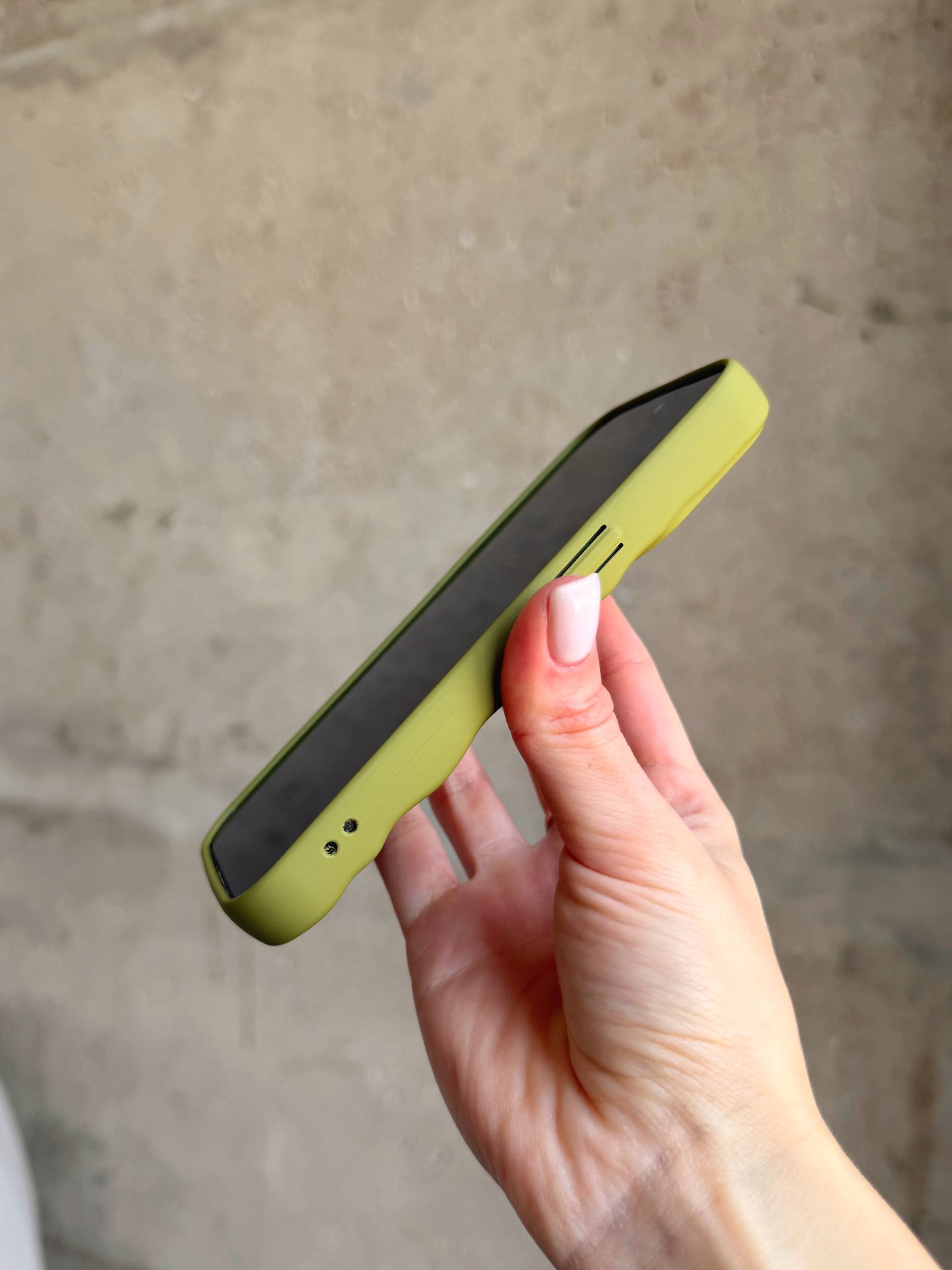 Чехол матовый волнистый Wave Case для iPhone 13 Pro Green (09)