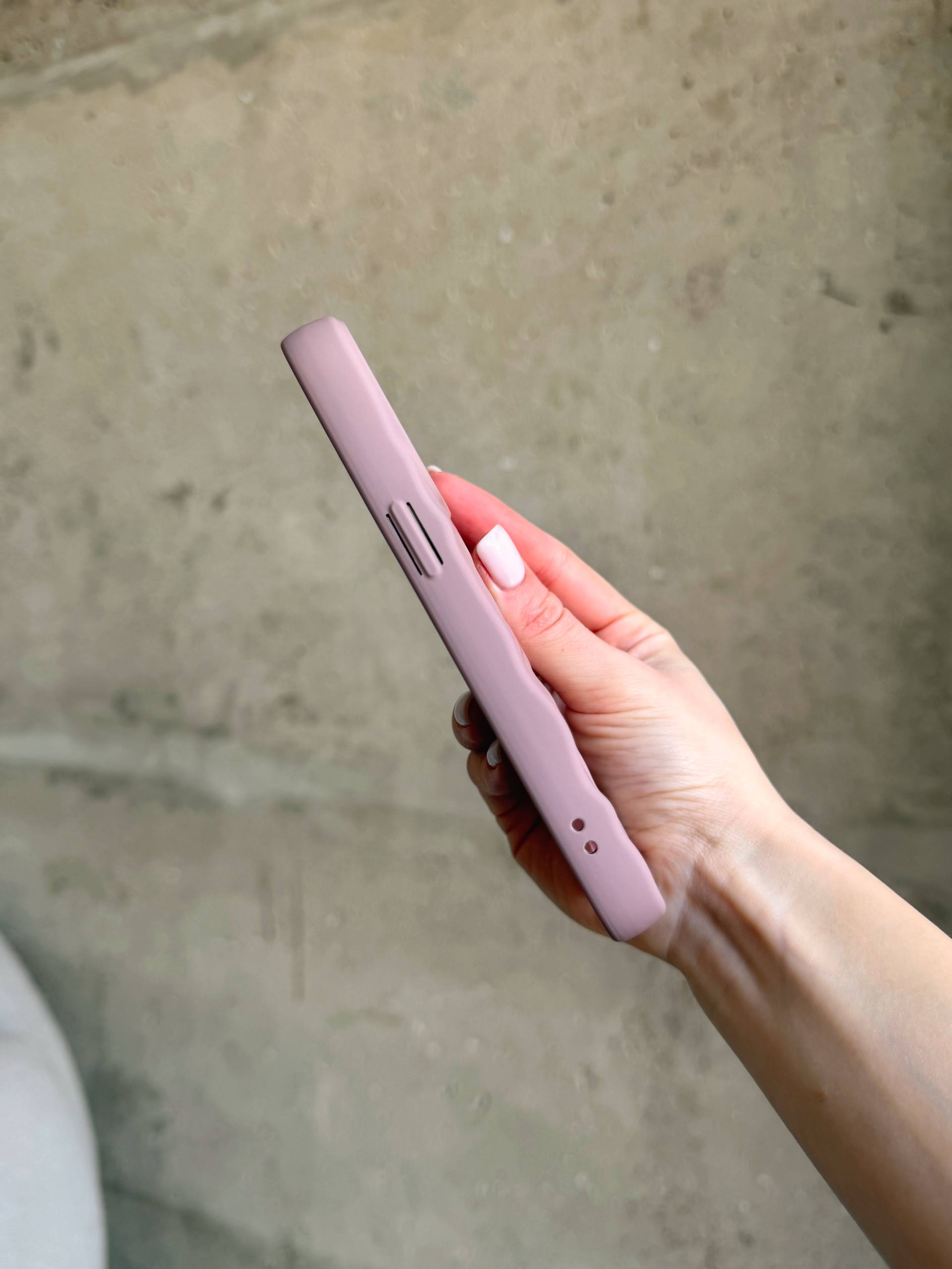 Чехол матовый волнистый Wave Case на iPhone 12 Pro Max Powder (06)