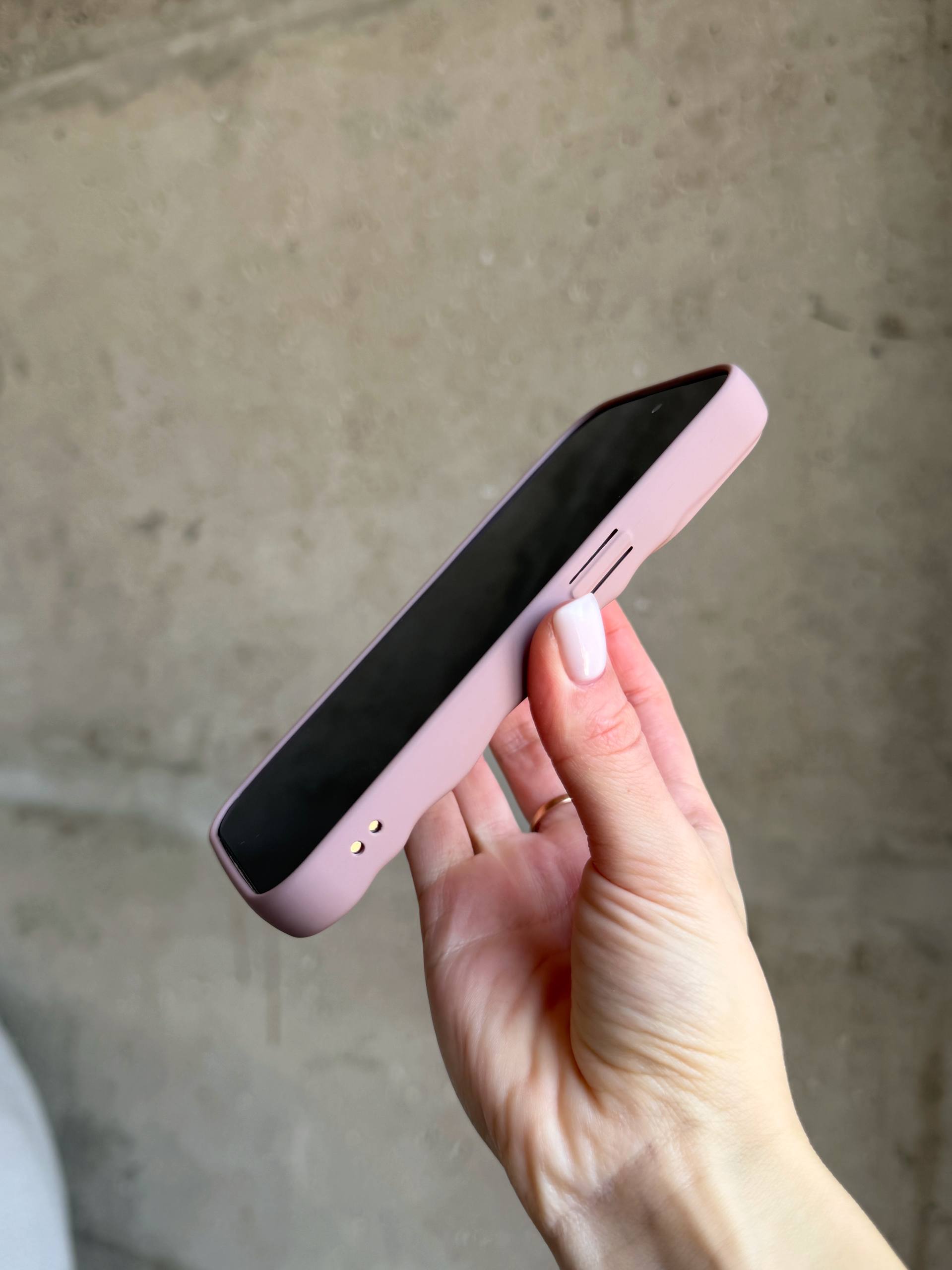 Чехол матовый волнистый Wave Case на iPhone 12 Pro Max Powder (06)