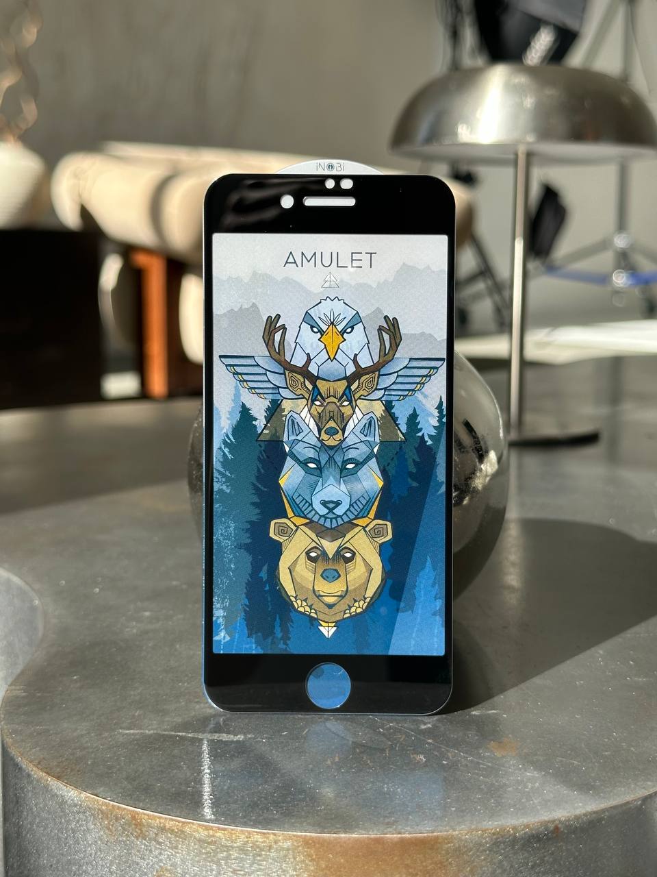 Захисне скло Amulet на iPhone 7+ / 8+ Black