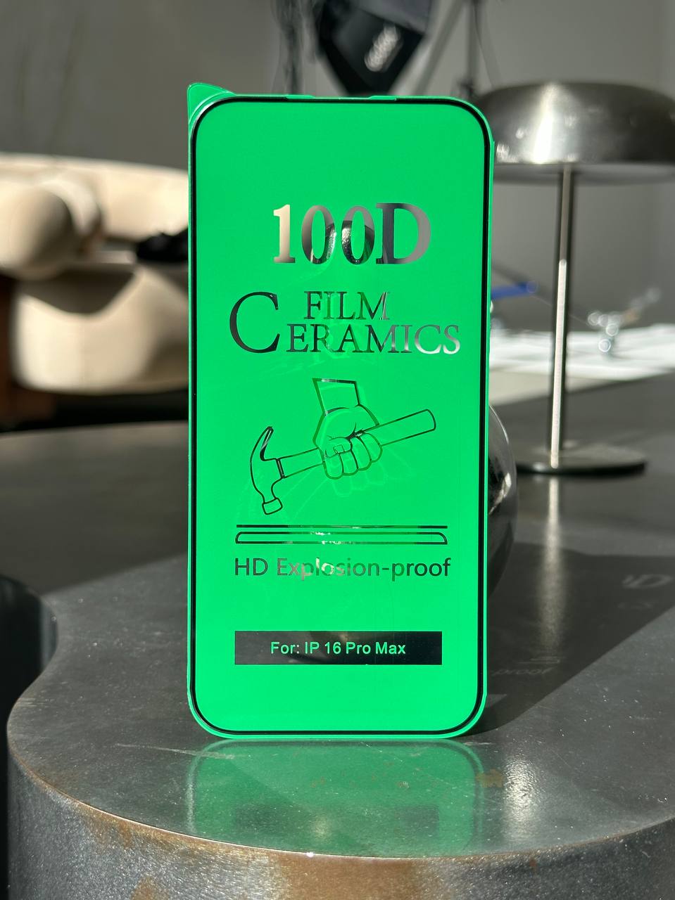 Защитное стекло Ceramic гибкое глянцевое на iPhone 16 Pro Max