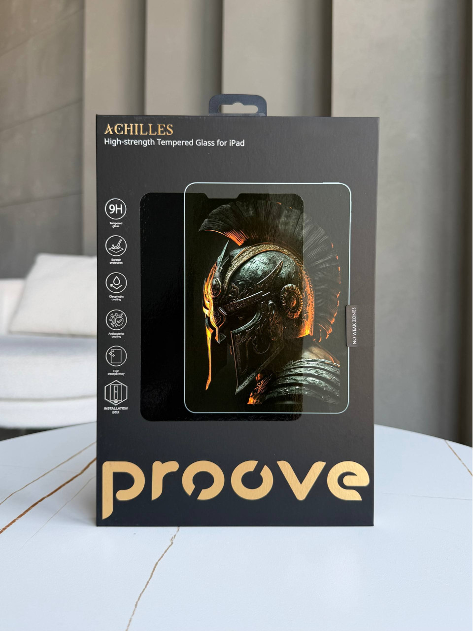 Премиальное защитное стекло Proove Achilles Installation Box на iPad Air 13" (2024-2026)