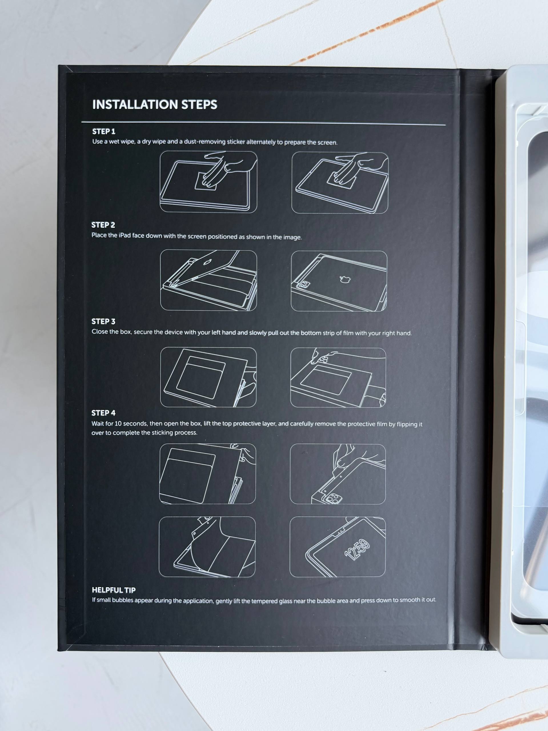 Преміальне захисне скло Proove Achilles Installation Box на iPad Air 11