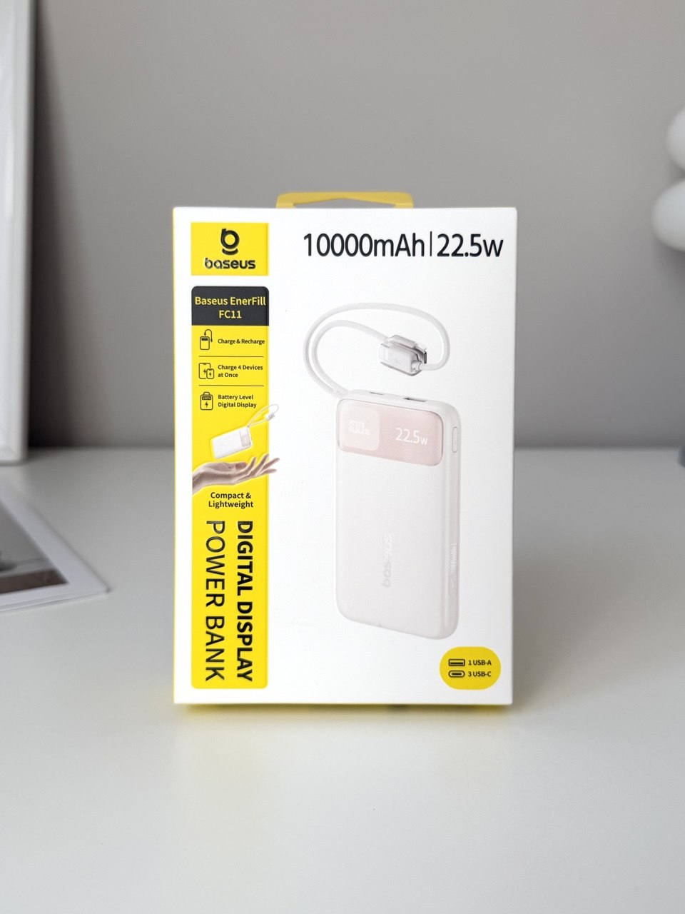 Повербанк Baseus EnerFill FC11 с Magsafe 10000mAh Beige