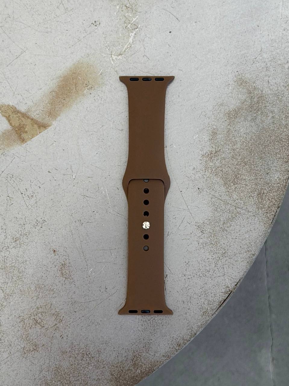 Ремінець Silicone Band 38mm/40mm/41mm/42mm(10,11 серія) S/M Chocolate (43)
