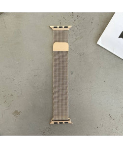 Ремінець Milanese Loop 42mm(окрім 10,11 серії)/44mm/45mm/46mm/49mm Champagne