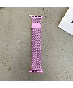 Ремінець Milanese Loop 42mm(окрім 10,11 серії)/44mm/45mm/46mm/49mm Pink