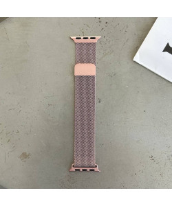 Ремінець Milanese Loop 42mm(окрім 10,11 серії)/44mm/45mm/46mm/49mm Rose Gold