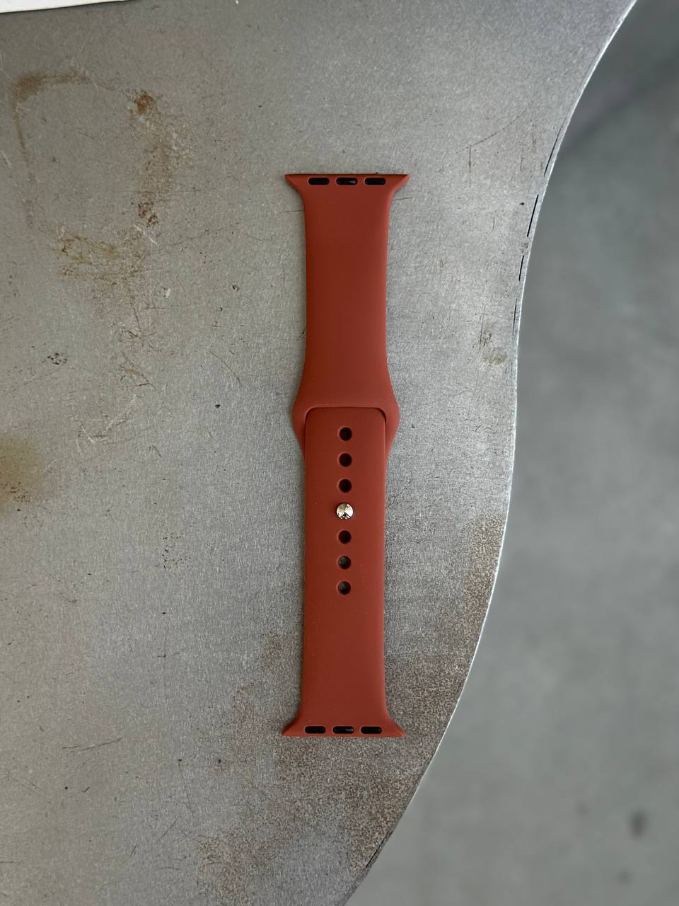 Ремешок Silicone Band 38mm/40mm/41mm/42mm(10,11 серия) M/L Brown (37)