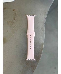 Ремінець Silicone Band 42mm(окрім 10,11 серії)/44mm/45mm/46mm/49mm M/L Chalk Pink (27)