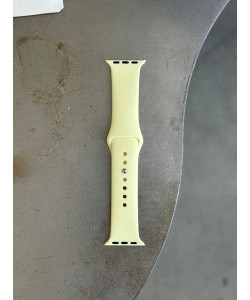 Ремінець Silicone Band 42mm(окрім 10,11 серії)/44mm/45mm/46mm/49mm M/L Cream Yellow (41)
