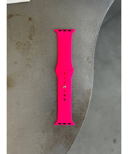 Ремінець Silicone Band 42mm(окрім 10,11 серії)/44mm/45mm/46mm/49mm S/M Shiny Pink (35)