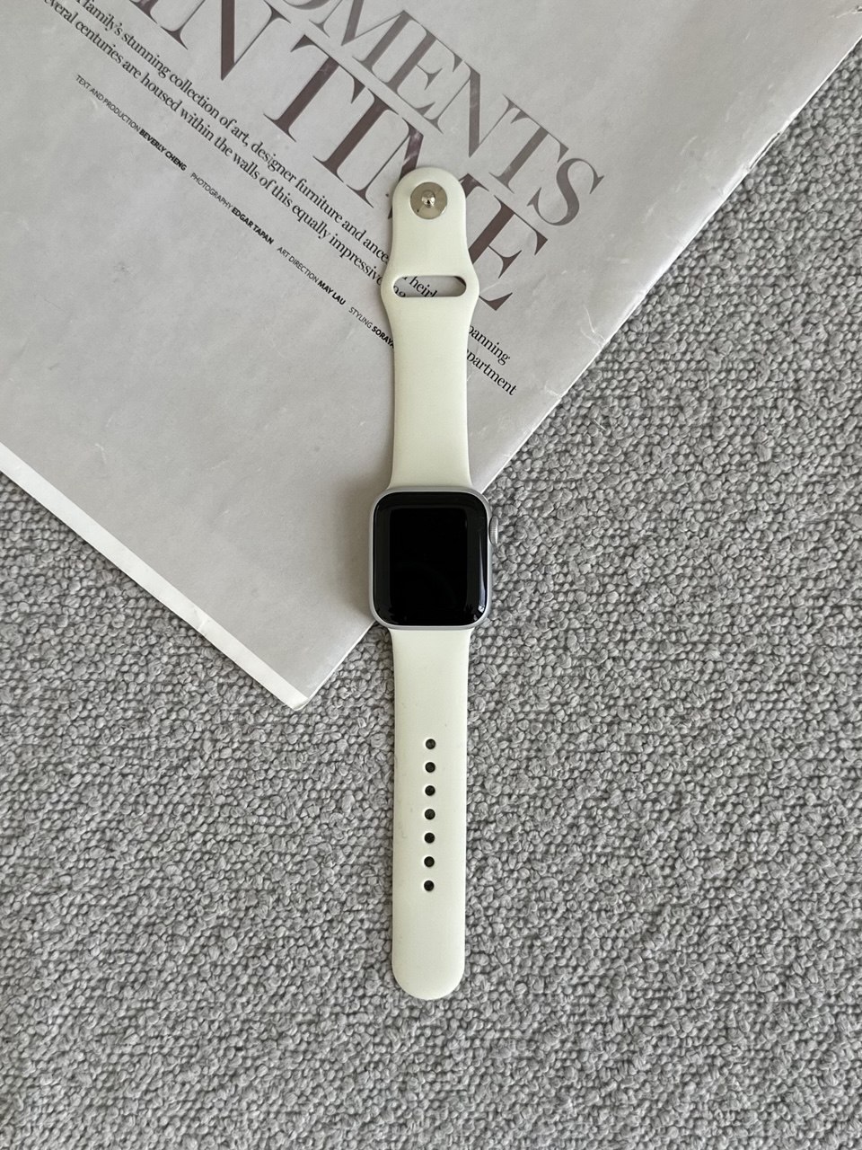 Ремінець Silicone Band 38mm / 40mm / 41mm / 42mm(10,11 серія) M/L Beige (16)