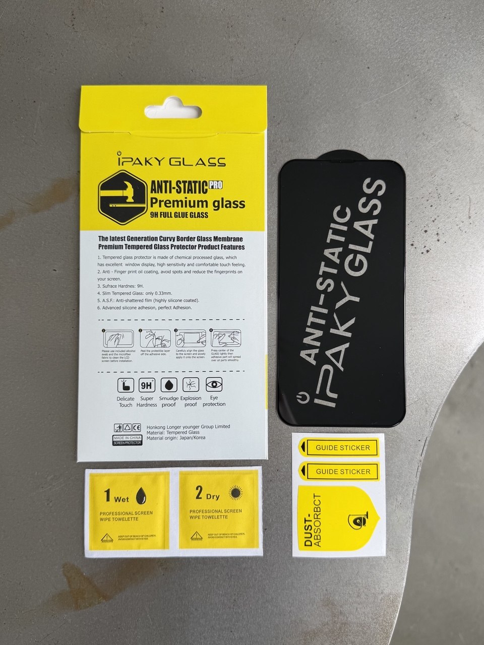 Защитное стекло iPaky Antistatic на iPhone 13 / 13 Pro / 14 / 16e / 17e