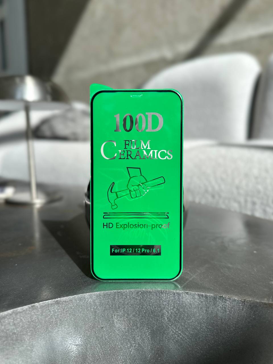 Захисне скло Ceramic гнучке глянсове на iPhone 12/12 Pro