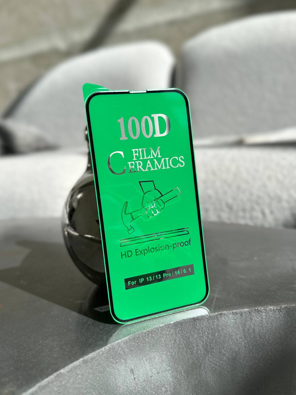 Защитное стекло Ceramic гибкое глянцевое на iPhone 13 / 13 Pro / 14 / 16е / 17e