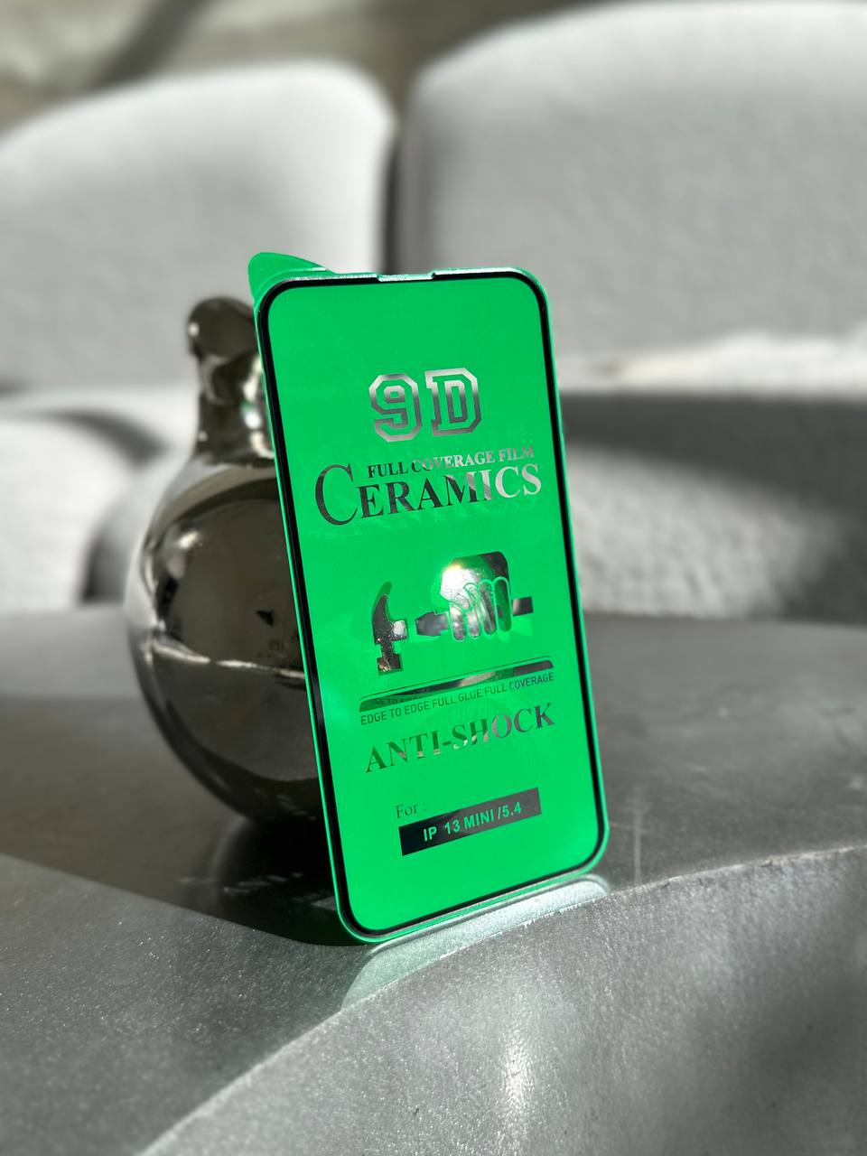 Защитное стекло Ceramic гибкое глянцевое на iPhone 13 mini