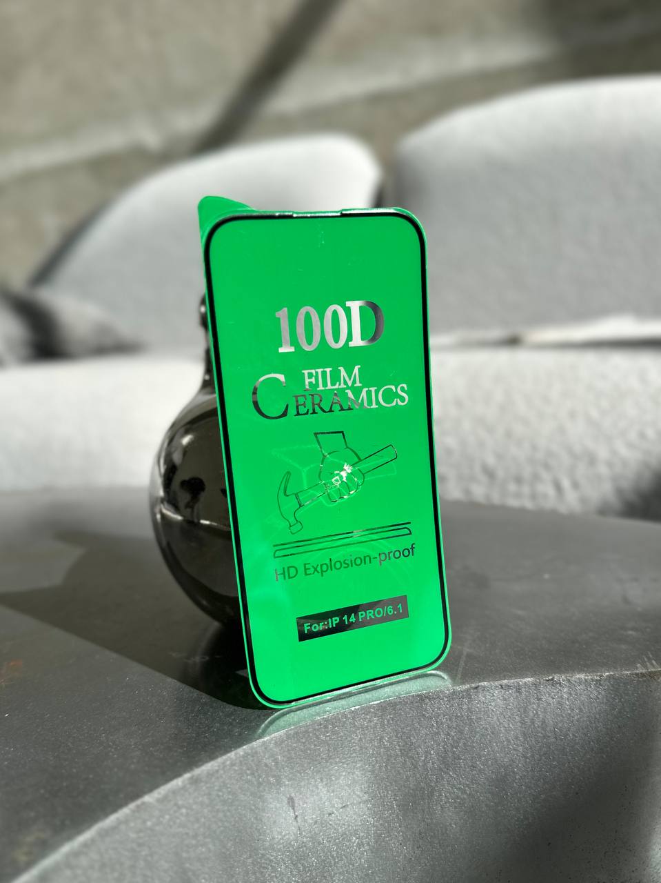 Защитное стекло Ceramic гибкое глянцевое на iPhone 14 Pro