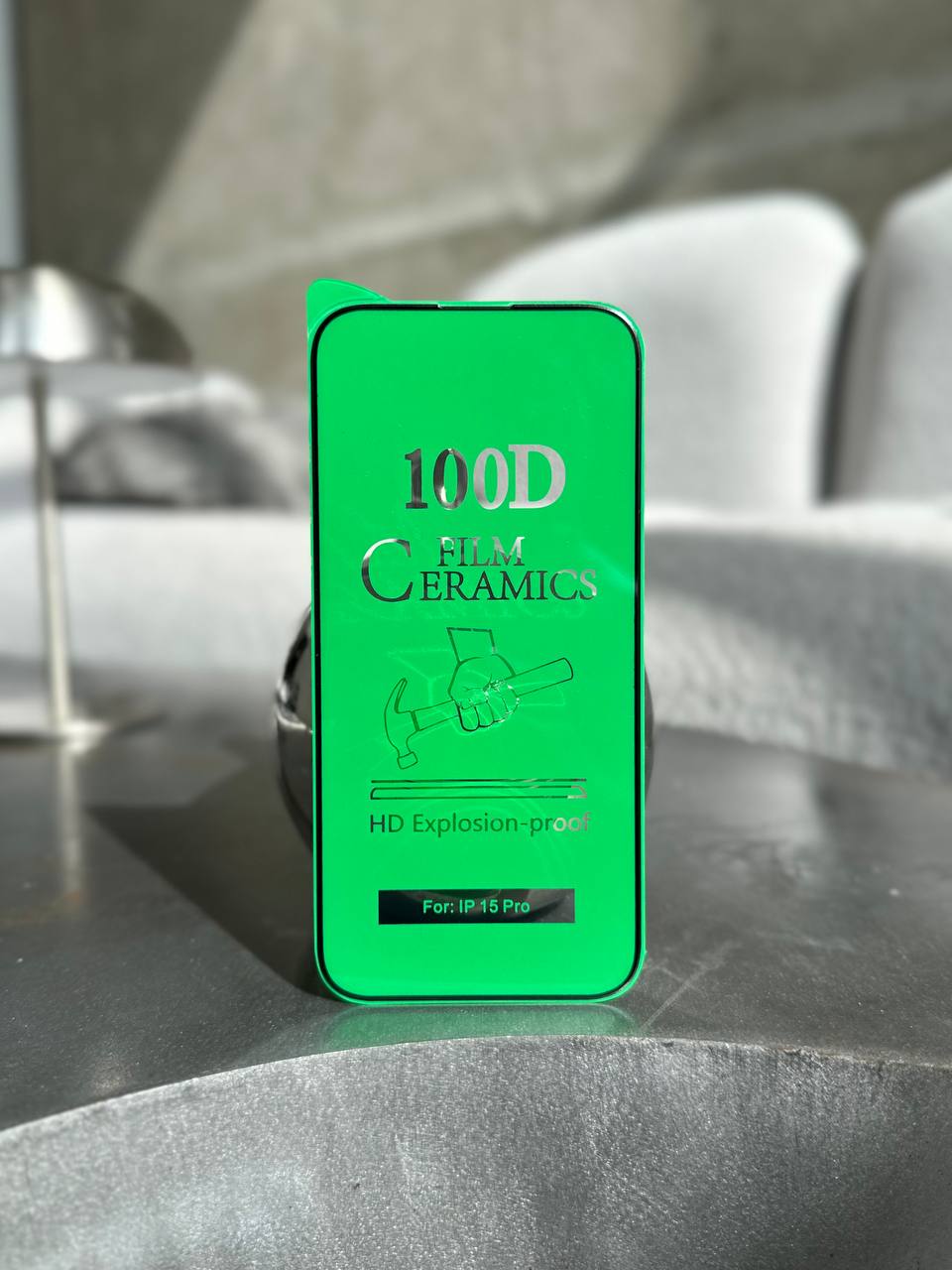 Захисне скло Ceramic гнучке глянсове на iPhone 15 Pro