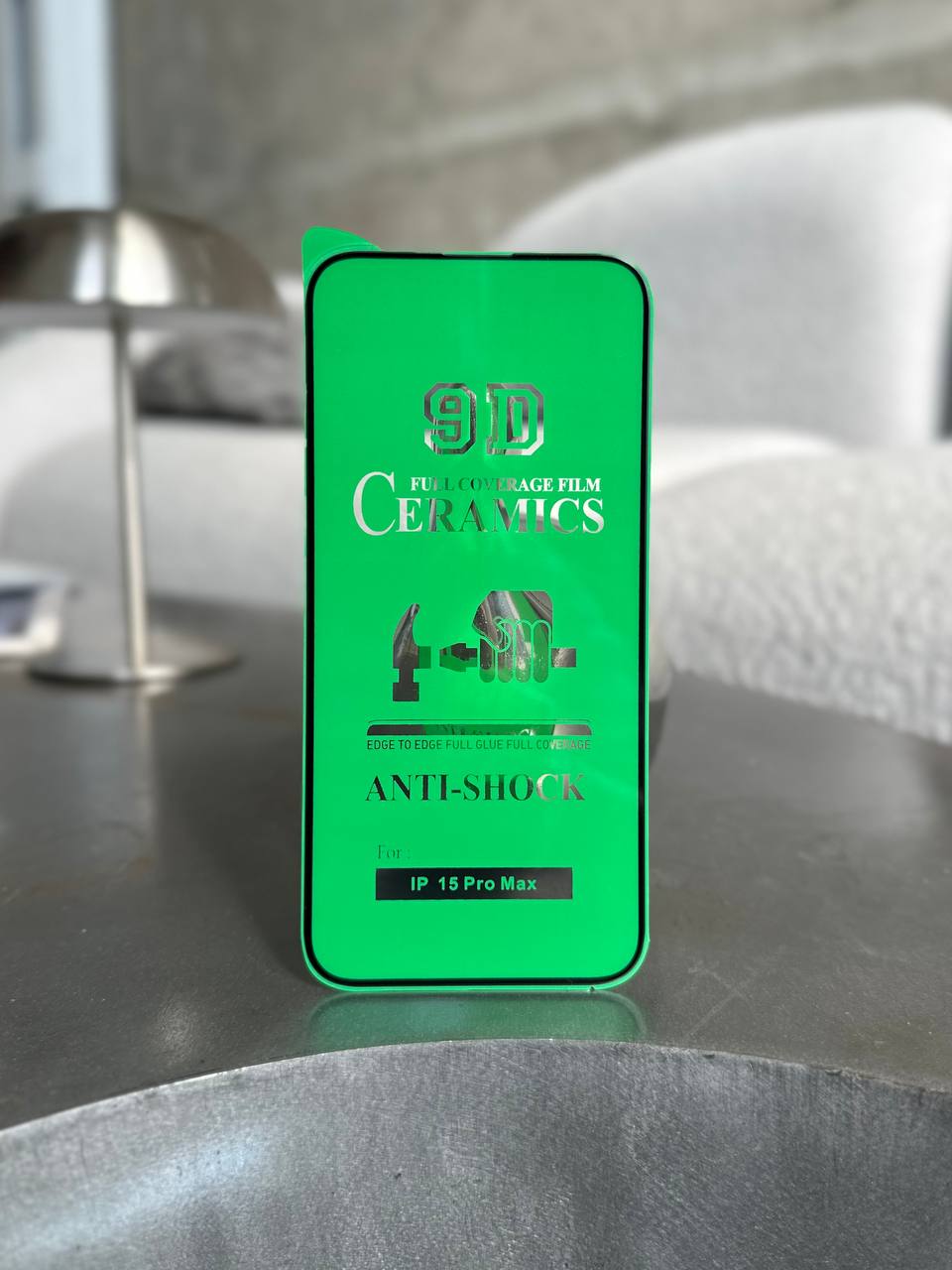 Защитное стекло Ceramic гибкое глянцевое на iPhone 15+