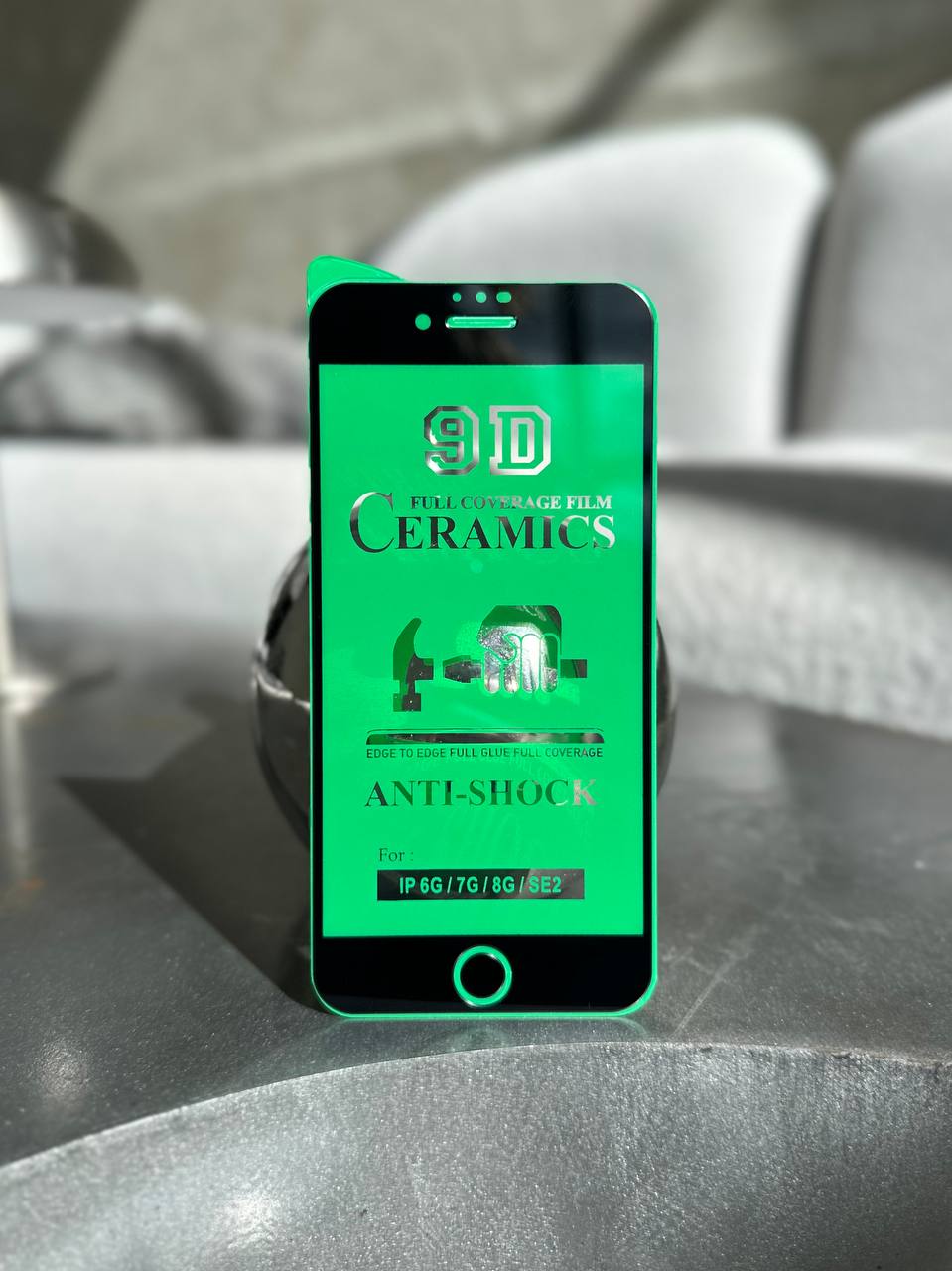 Захисне скло Ceramic гнучке глянсове на iPhone 7/8/SE Black