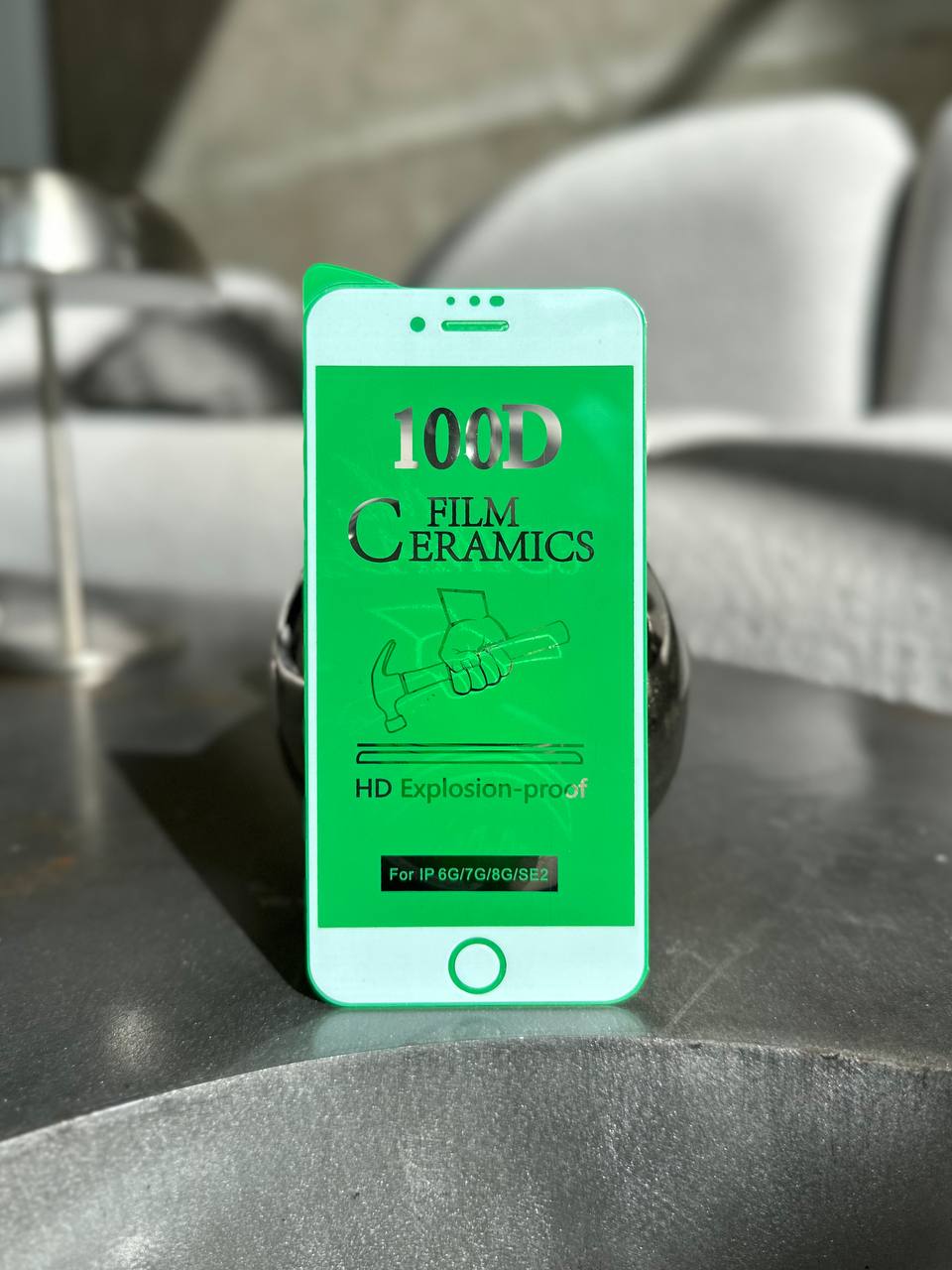 Захисне скло Ceramic гнучке глянсове на iPhone 7 / 8/SE White