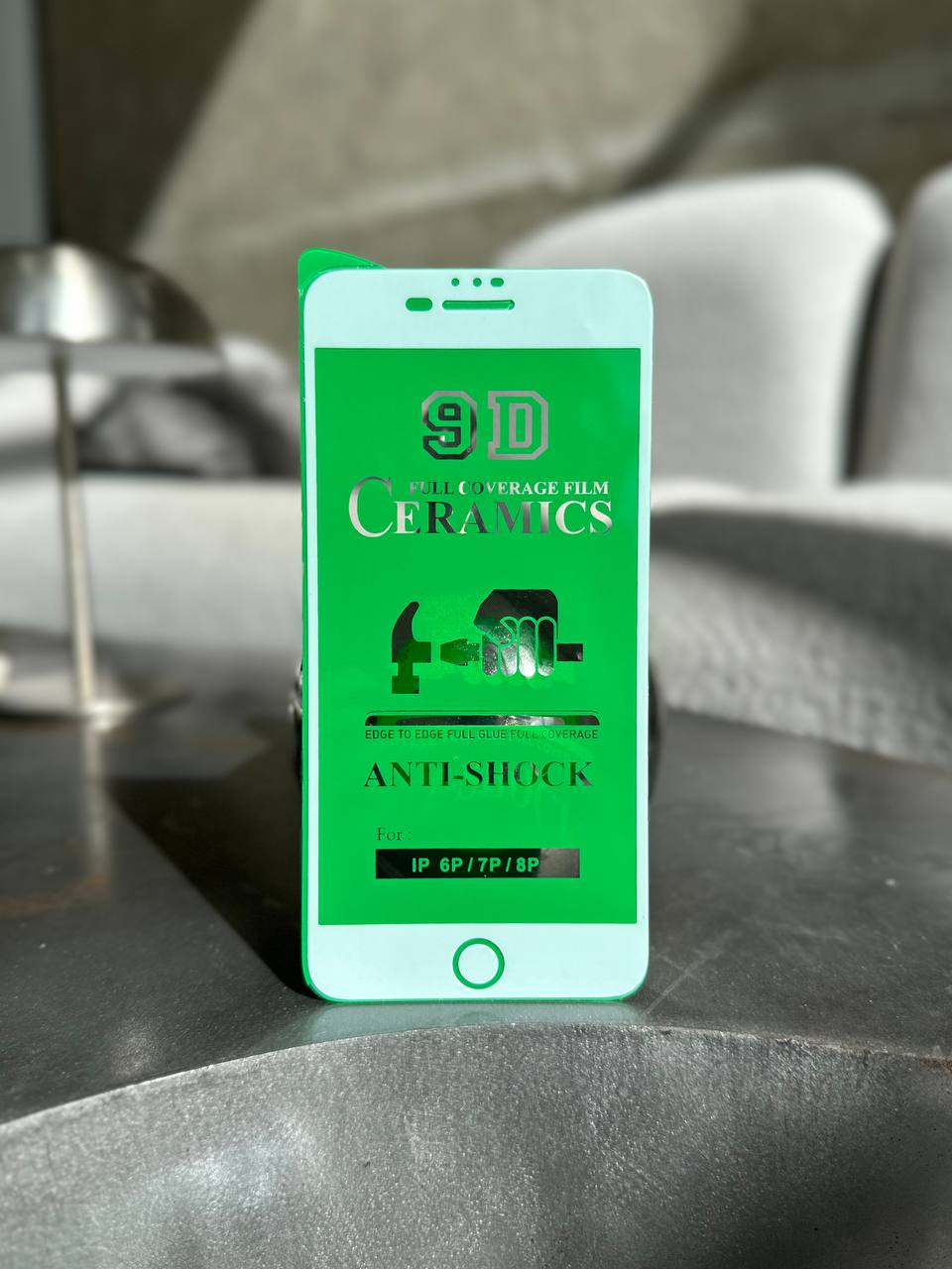 Захисне скло Ceramic гнучке глянсове на iPhone 7+/8+ White