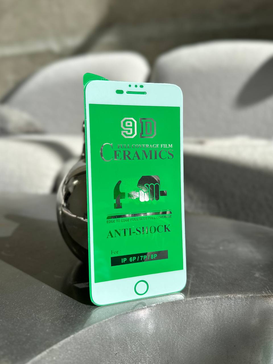 Захисне скло Ceramic гнучке глянсове на iPhone 7+ / 8+ White