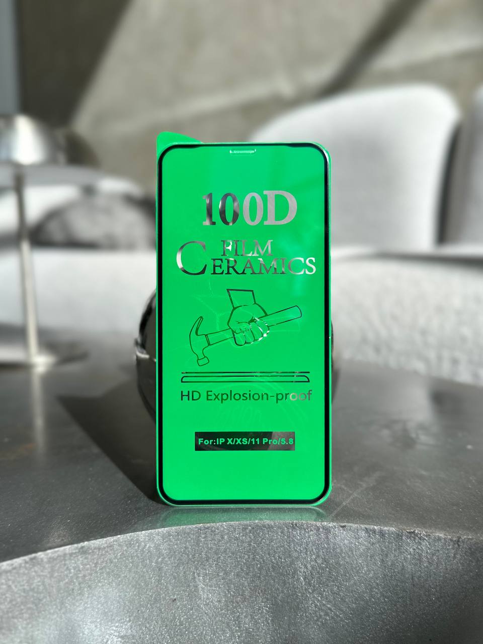 Защитное стекло Ceramic гибкое глянцевое на iPhone X/XS/11 Pro
