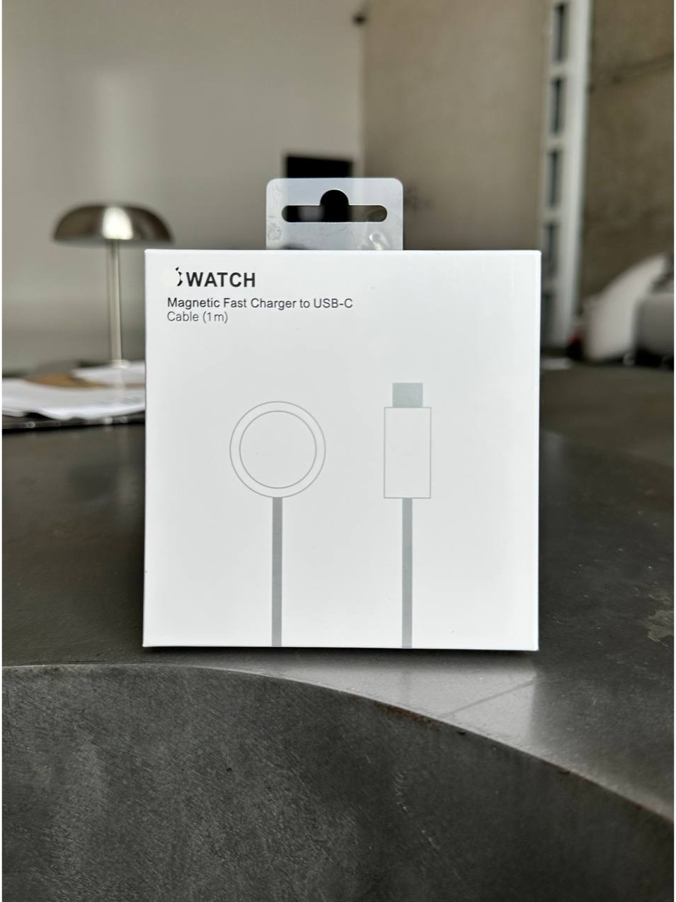 Безпровідний зарядний пристрій для Apple Watch Magnetic USB-C з Яблучком