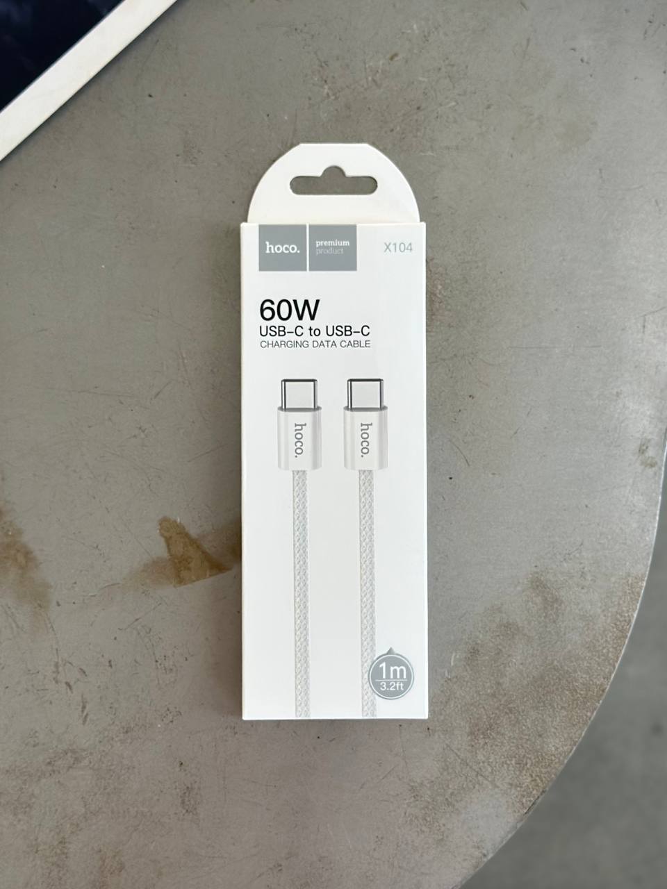 Кабель Hoco X104 60W USB-C — USB-C