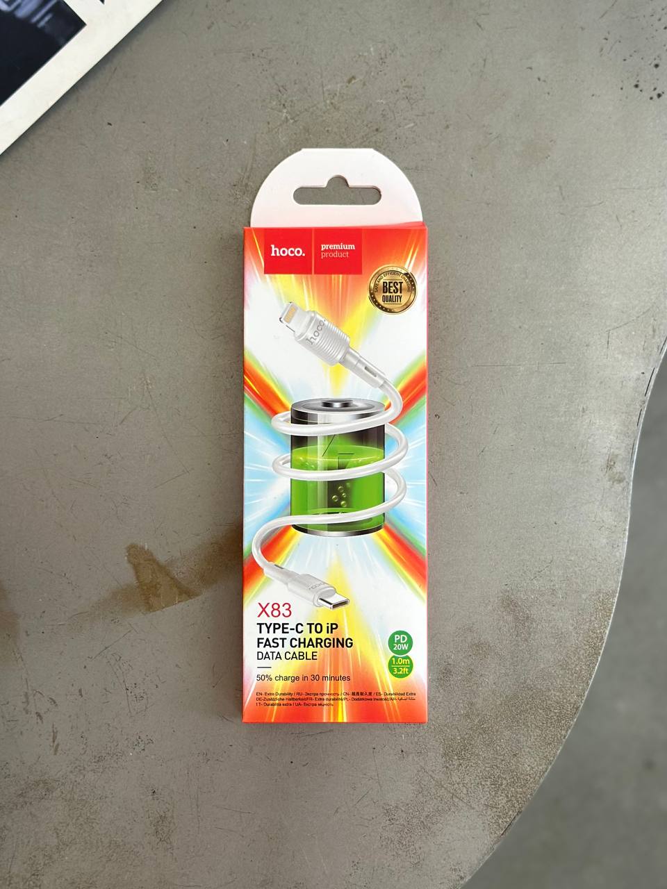 Кабель Hoco X83 PD USB-C — Lightning