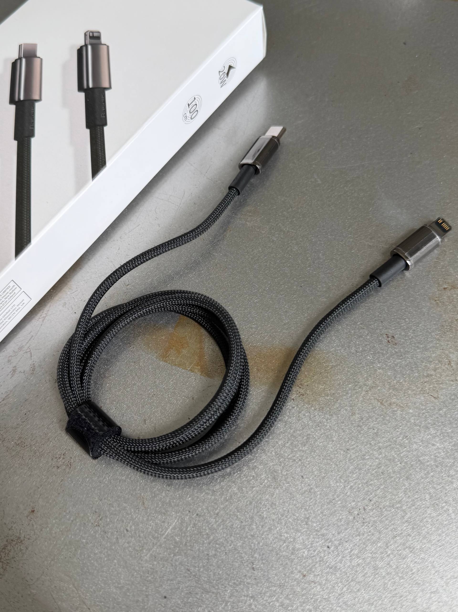 Кабель Baseus PD 20W USB-C — Lightning Tungsten Gold (1m)