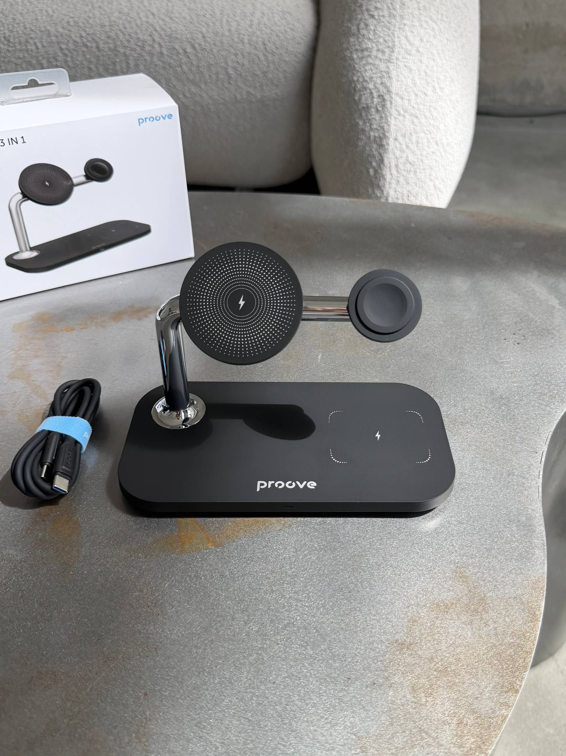 Зарядна станція Proove Magnetic Field 3 in 1 Black