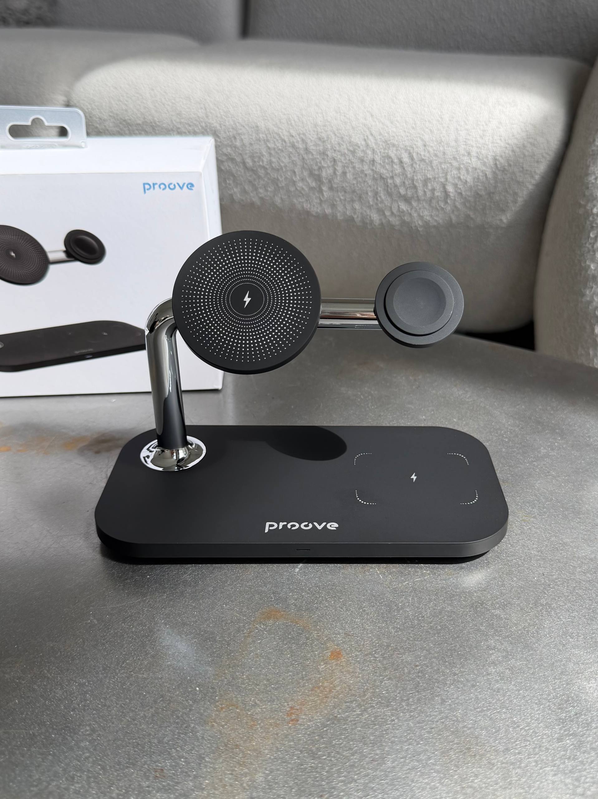 Зарядна станція Proove Magnetic Field 3 in 1 Black