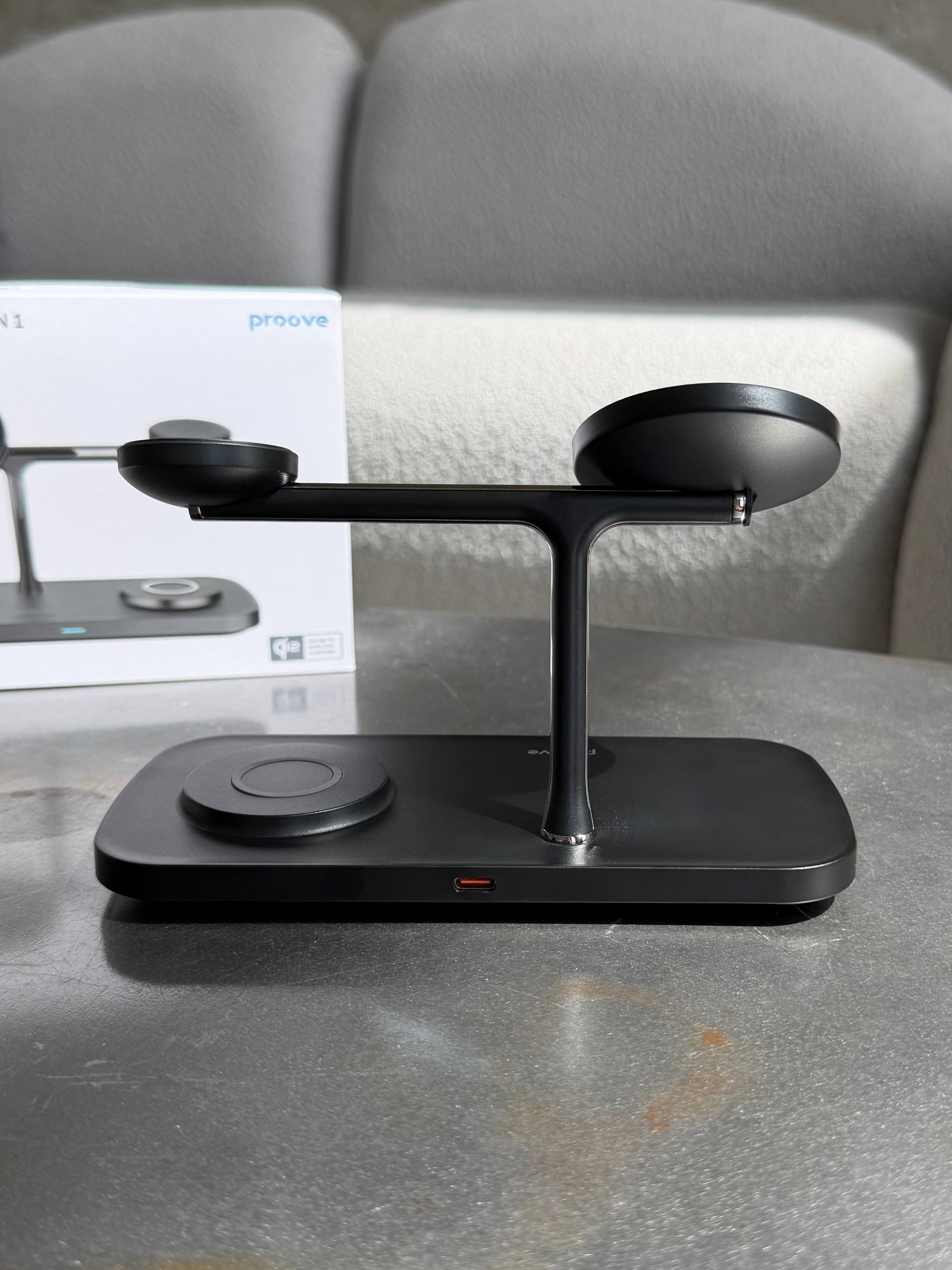Зарядна станція Proove Magnetic Field Pro 3 in 1 Qi2 Black
