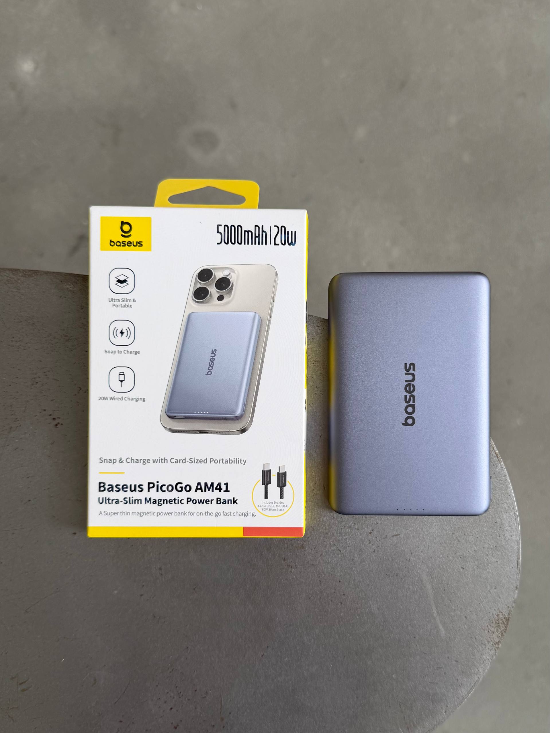 Повербанк Baseus PicoGo AM41 Ultra-Slim 5000mAh