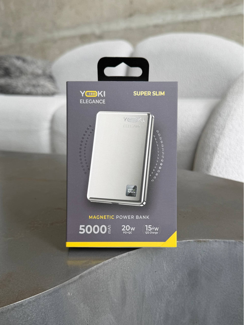 Повербанк Yoki Elegance 15W з Magsafe 5000mAh Titan
