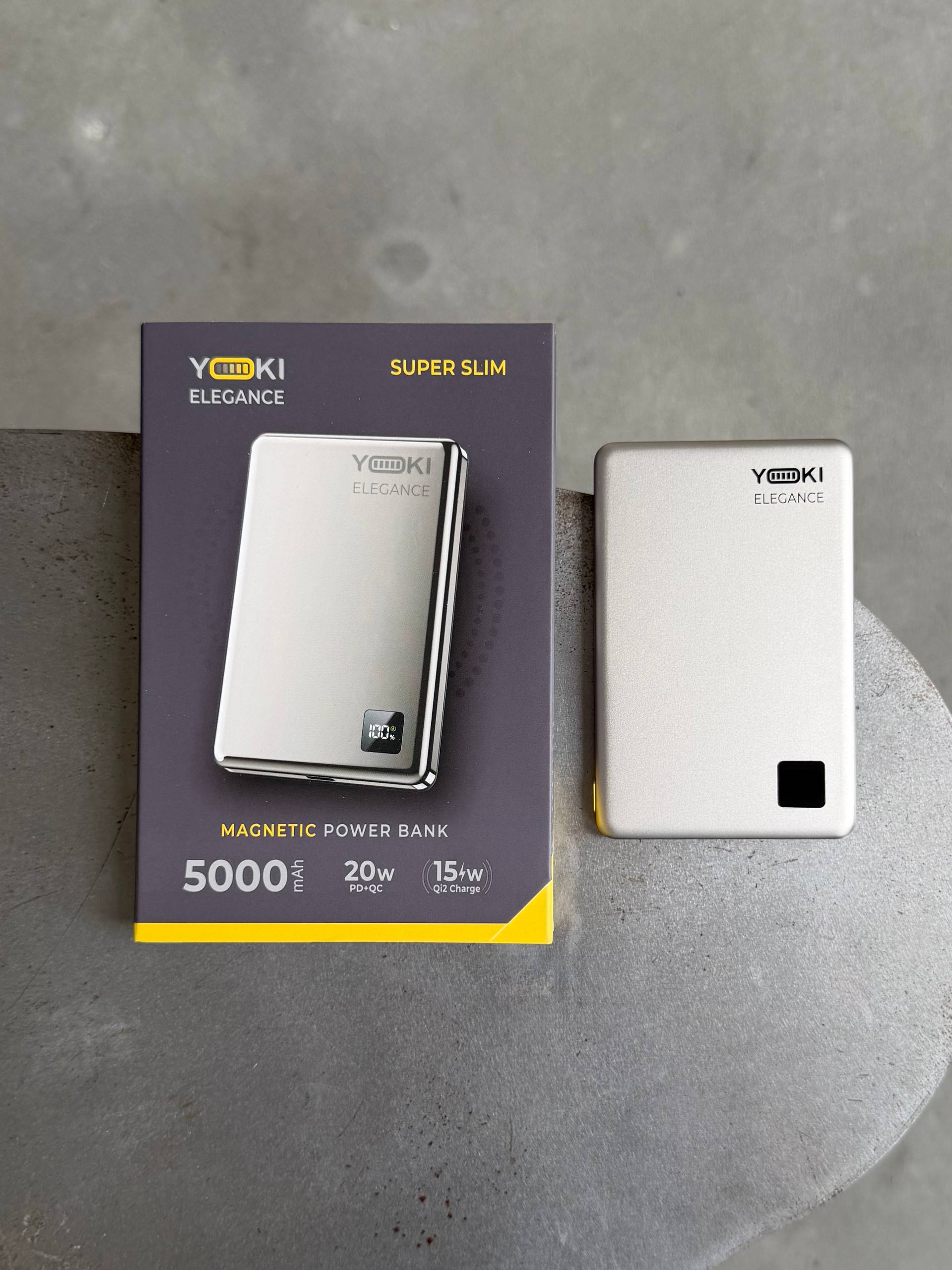 Повербанк Yoki Elegance 15W с Magsafe 5000mAh Titan