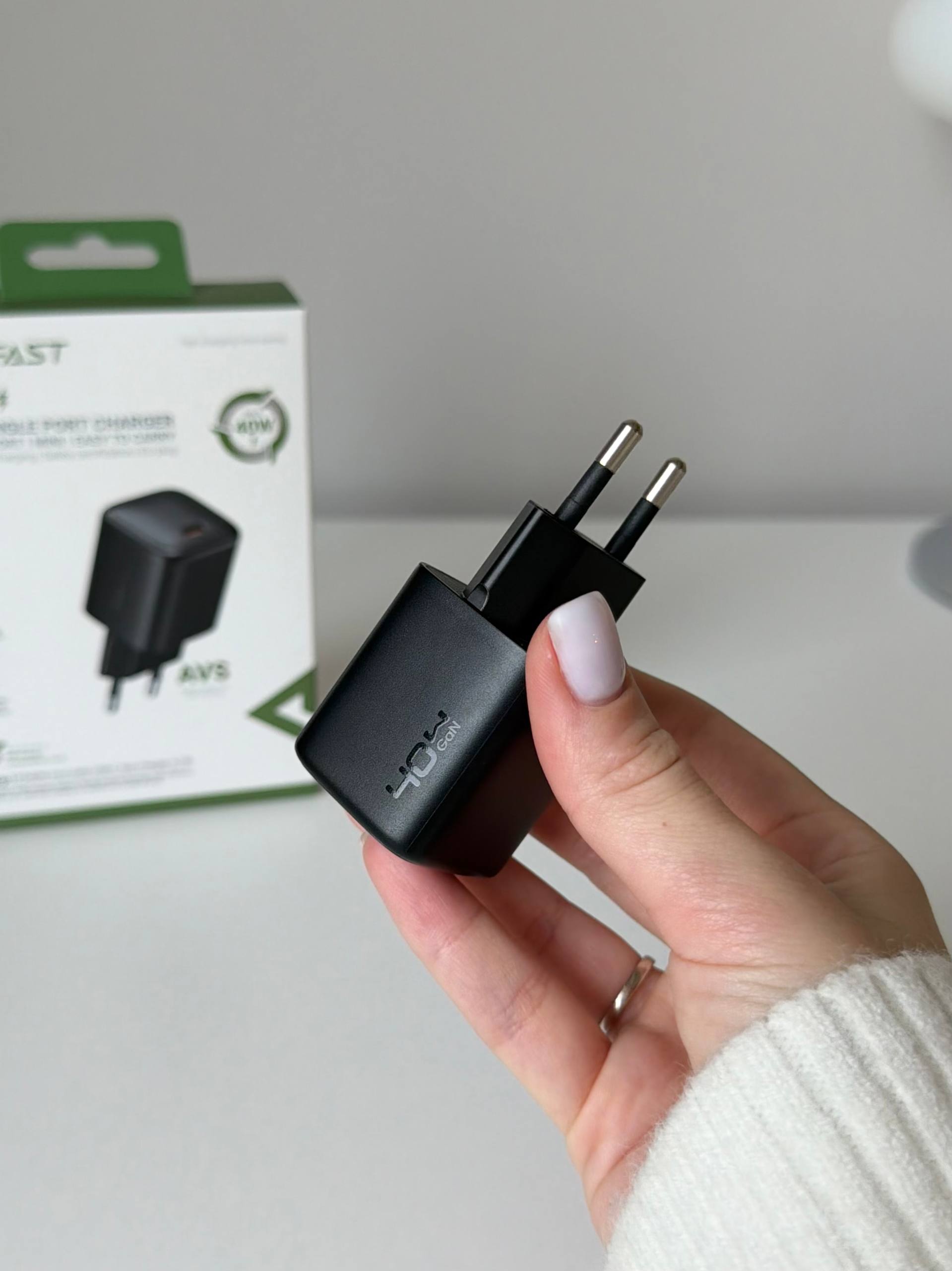 Блок зарядный Acefast A136 PD40W mini GaN (USB-C)